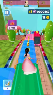 Princess Run 3D android App screenshot 2